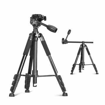 Aluminium Camera Statief - type Q111H + Statiefkop, Nieuw