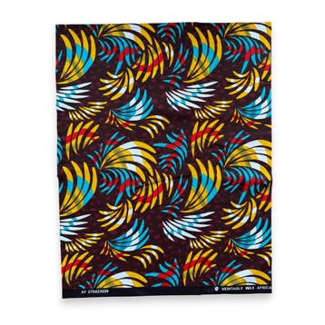 Fat Quarter Afrikaanse Wax Print Stof - Bruin Multicolor FTQ, Ophalen of Verzenden, Nieuw