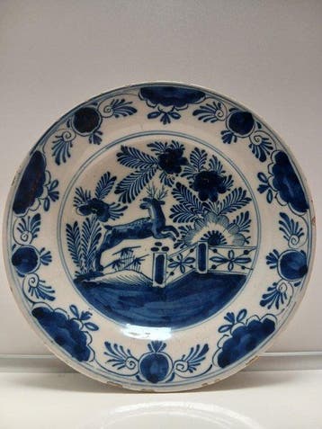 Delft - Bord - Aardewerk, Antiek en Kunst