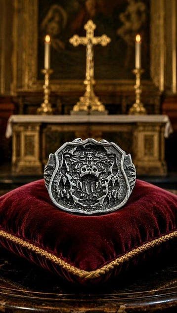 Zilver - Zegelring - Bisschoppelijk.