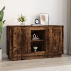 vidaXL Dressoir 102x35x60 cm bewerkt hout gerookt, 100 tot 150 cm, Verzenden, Nieuw, 25 tot 50 cm