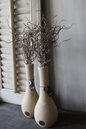 Brynxz smalle hoge bolvaas Taupe 30 cm, Huis en Inrichting, Ophalen of Verzenden, Nieuw