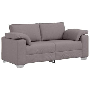 vidaXL Loveseat Taupe 180 cm Stof, Verzenden, Nieuw, Stof, 150 tot 200 cm
