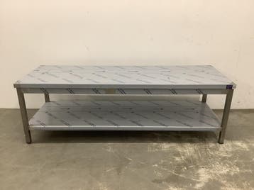 Delta Horeca werktafel - 2000x700x650mm, Ophalen of Verzenden, Nieuw zonder verpakking, RVS Meubilair