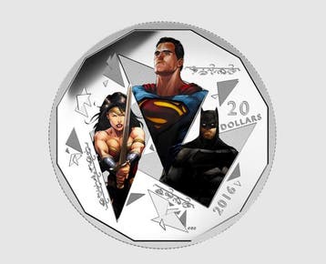 Canada. 20 Dollars 2016 - Batman v Superman: Dawn of Justice, Postzegels en Munten
