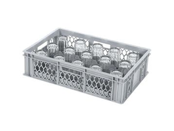 BASIC glazenkrat - 600 x 400 x H 154 mm voor 15 glazen -, Ophalen of Verzenden, Nieuw