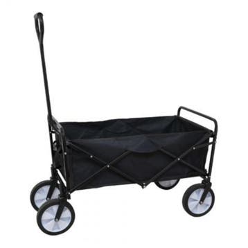 GardenGear Opvouwbare Bolderkar – 100 kg – Zwart –, Ophalen of Verzenden, Nieuw