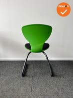 Eromes Marko - Vlinderstoel - slede - groene stoel met zwart, Vergader- of Presentatieruimte, Ophalen of Verzenden, Gebruikt, Stoel