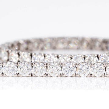 Zonder minimumprijs - Armband - 14 karaat Witgoud - 11.68ct., Sieraden, Tassen en Uiterlijk, Nieuw