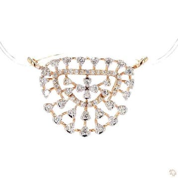 Hanger - 18 karaat Geel goud - 0.44ct. tw. - Diamant