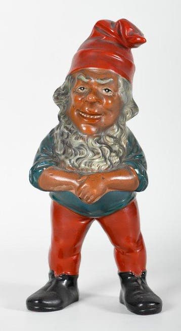 Antieke tuinkabouter in terracotta, Duitsland, 19e eeuw. -