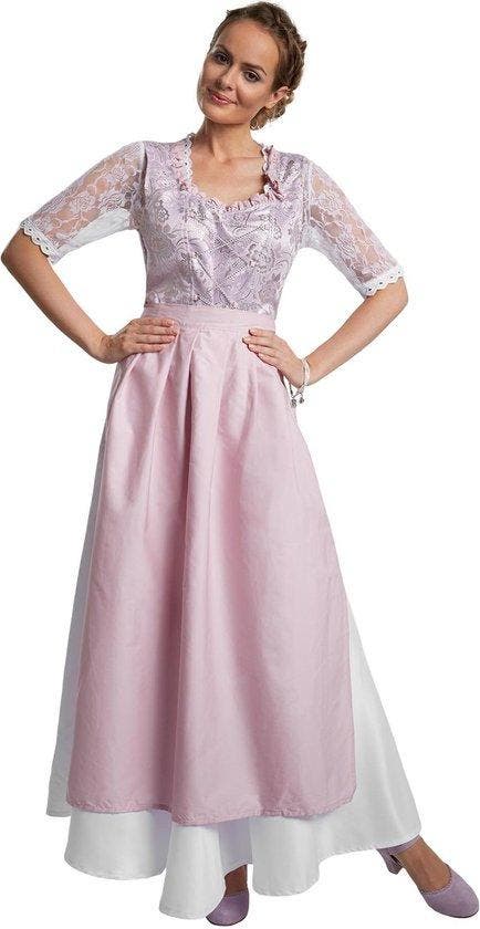 2dekans | Dressforfun Maxi-Dirndl Neuschwanstein model 2 S -, Hobby en Vrije tijd, Feestartikelen, Zo goed als nieuw, Ophalen of Verzenden