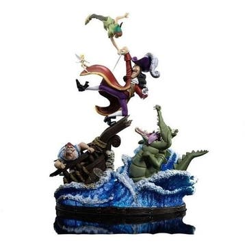 Disney Deluxe Art Scale Statue 1/10 Peter Pan vs. Hook 42 cm, Ophalen of Verzenden, Nieuw