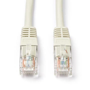 Netwerkkabel | Cat5e U/UTP | 20 meter (100% koper, Grijs), Verzenden, Nieuw