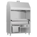 GGM Gastro | Houtskoolgrill BERLIN - 1360mm - 3 |, Verzenden, Nieuw in verpakking, Fornuis, Frituur en Grillen