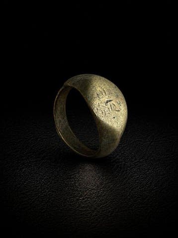 Islamitisch Brons Ring - 10e tot 13e eeuw na Christus, Antiek en Kunst