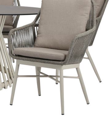 Tivoli Pasadena dining tuinset 140 cm rond 7 delig latte, Ophalen of Verzenden, Nieuw
