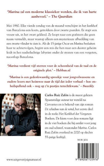 Marina 9789056725976 Carlos Ruiz Zafón, Verzenden, Zo goed als nieuw, Carlos Ruiz Zafón