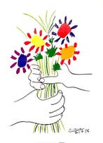 Pablo Picasso (after) - Le Bouquet de l’amitié - Offset, Antiek en Kunst