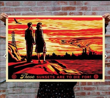 Shepard Fairey (OBEY) (1970) - These sunsets are to die for