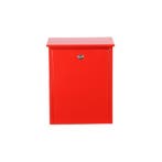 Allux 200 wandbrievenbus staal - rood, Tuin en Terras, Verzenden, Nieuw