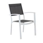 *WOONWINKEL* Brafab Leone Witte Tuinstoel Aluminium, Verzenden, Nieuw