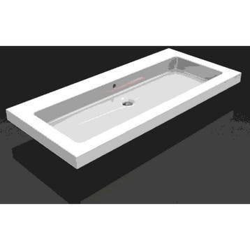 Wiesbaden Kera Wastafel Enkel zonder Kraangat - 100x46x5cm -, Ophalen of Verzenden, Nieuw