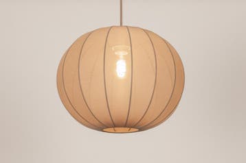 Rietveld Hanglampen - Taupe - Stof, Metaal, Verzenden, Nieuw