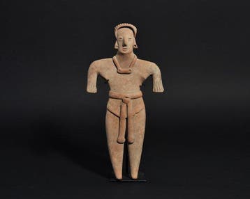Colima - West-Mexico Keramiek Mensfiguur. TL getest. (met