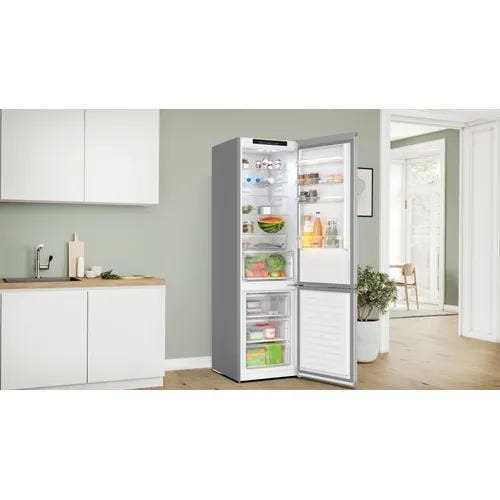 Bosch KGN392LAF koel/vries combinatie, Witgoed en Apparatuur, Koelkasten en IJskasten, 200 liter of meer, Nieuw, Met aparte vriezer
