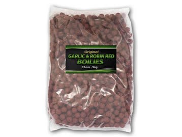Garlic & Robin Red Boilies 15mm - 5kg - XL Baits - Karper XL, Watersport en Boten, Verzenden, Nieuw, Overige typen