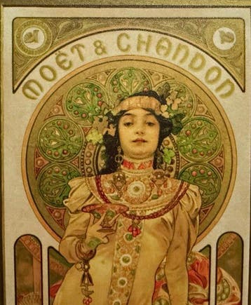 Marie Alphonse Mucha - “Moët & chandon, grand crémant