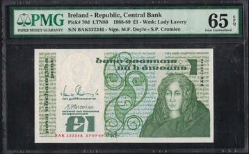 Ierland. - 1 Pound - 1989 - Pick 70d (Zonder minimumprijs)