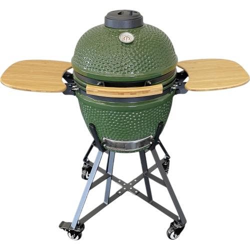 Kamado 18 Inch Met Schoonheidsfoutjes Complete Set Van €, Tuin en Terras, Houtskoolbarbecues, Nieuw