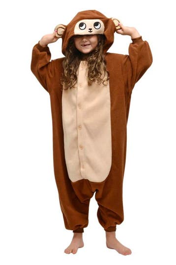 Onesie Aap Pakje 110-116 Apenpak Monkey Kostuum Bruin Pak Ap, Ophalen of Verzenden, Nieuw, 110 t/m 116