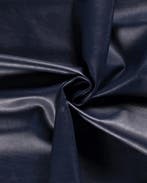Skai Imitatie Leder Look Donkerblauw, Hobby en Vrije tijd, Stoffen en Lappen, Nieuw, Blauw