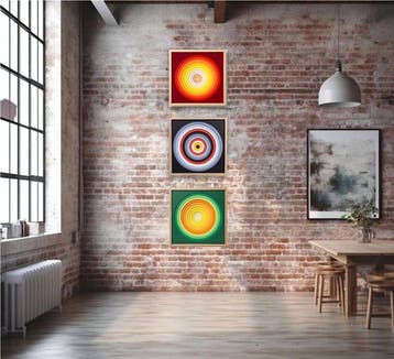 Max Modolo - Reliëf, circLe - 49 cm - Karton, natuurlijk