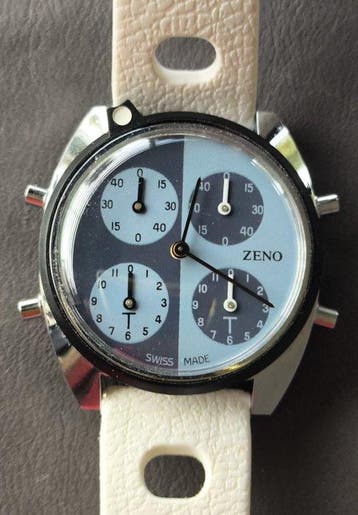 Zeno - Tennis-Score-Uhr – Mechanisch – Swiss Made – ca. 1977, Nieuw