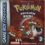Game Boy Pokemon Ruby Version - Spaans (In doos), Spelcomputers en Games, Games | Nintendo Game Boy, Verzenden, Zo goed als nieuw
