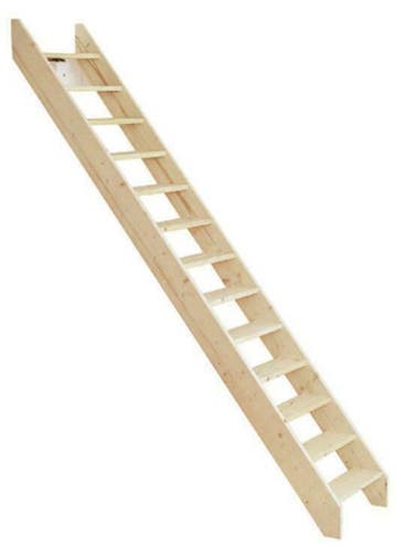 rechte trap steektrap molenaarstrap zoldertrap 80 cm € 180,-, Ophalen, Nieuw, Trap, 2 tot 4 meter