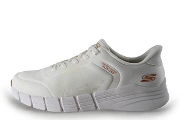 Skechers Instappers in maat 47½ Wit, Verzenden, Wit, Overige typen, Zo goed als nieuw