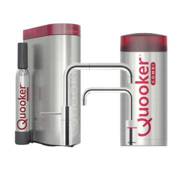 €2396 QUOOKER COMBI NORDIC SQUARE TWINTAPS RVS + CUBE - 2, Ophalen of Verzenden, Nieuw