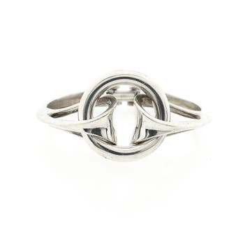 Zilveren robuuste fantasie/slavenarmband; Maat M, Sieraden, Tassen en Uiterlijk, Armbanden, Ophalen of Verzenden, Gebruikt, Zilver