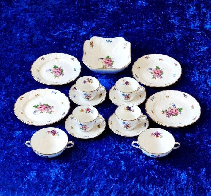 Hutschenreuther - Tafelservies (15) - Dresden - Porselein -, Antiek en Kunst, Antiek | Meubels | Tafels