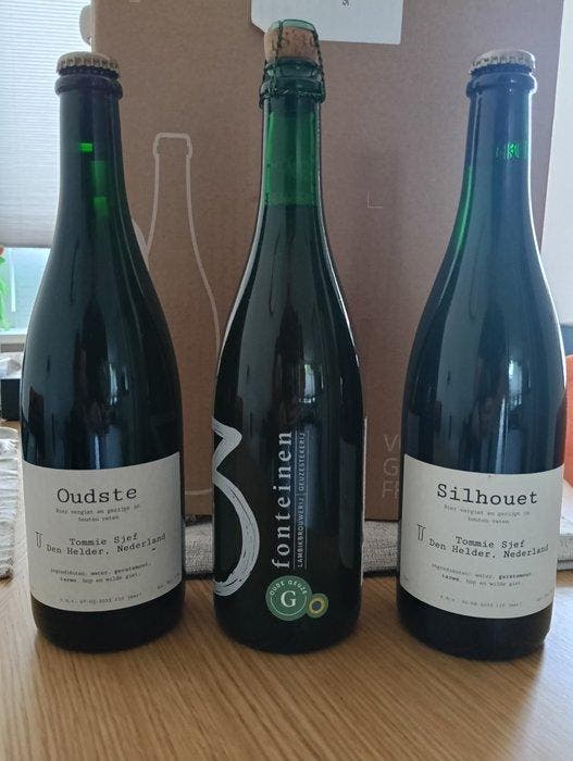 Tommie Sjef & 3Fonteinen - Oudste 2023, Silhouet 2023 & Oude, Verzamelen, Wijnen