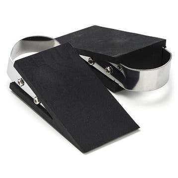 Deurstopper | Perel | 2 stuks (RVS, Rubber), Verzenden, Nieuw
