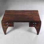 Groot Coromandel bureau met bureaustoel Art Deco ca 1910 No, Antiek en Kunst, Ophalen of Verzenden