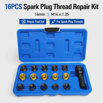 16-delige Bougie Draad Reparatie Kit M14 x 1.25 - Cilinderko, Verzenden, Nieuw