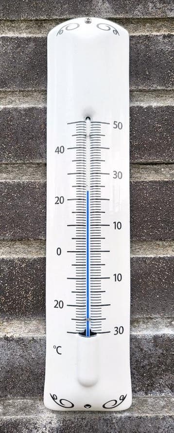 Thermometer deco wit, Verzenden, Nieuw