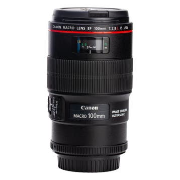 Canon EF 100mm f/2.8L Macro IS USM met garantie, Audio, Tv en Foto, Fotografie | Lenzen en Objectieven, Ophalen of Verzenden, Gebruikt